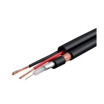 Кабель КВК-П-2Э 2х0.75 комбинированный 75 Ом, плоский, outdoor (200 м/бухта) ELETEC
