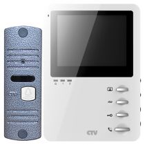 CTV-DP1400M W Комплект цветного видеодомофона, (белый)
