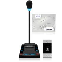 SX-520/4 Переговорное устройство клиент-кассир с режимом "симплекс", функцией "вызов", выходом для системы оповещения и записи перег�