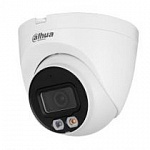 DH-IPC-HDW2249TP-S-LED-0280B видеокамера уличная, купольная, сетевая, Full-color с ИИ, f=2.8, LED (30м), IP67